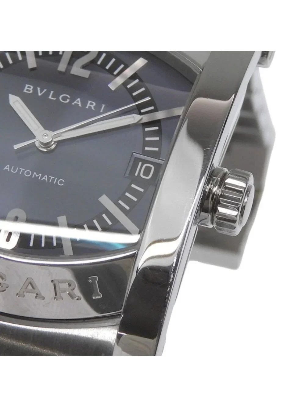 Bvlgari Assioma Stainless Steel Automatic Analog Display Black Dial Watch